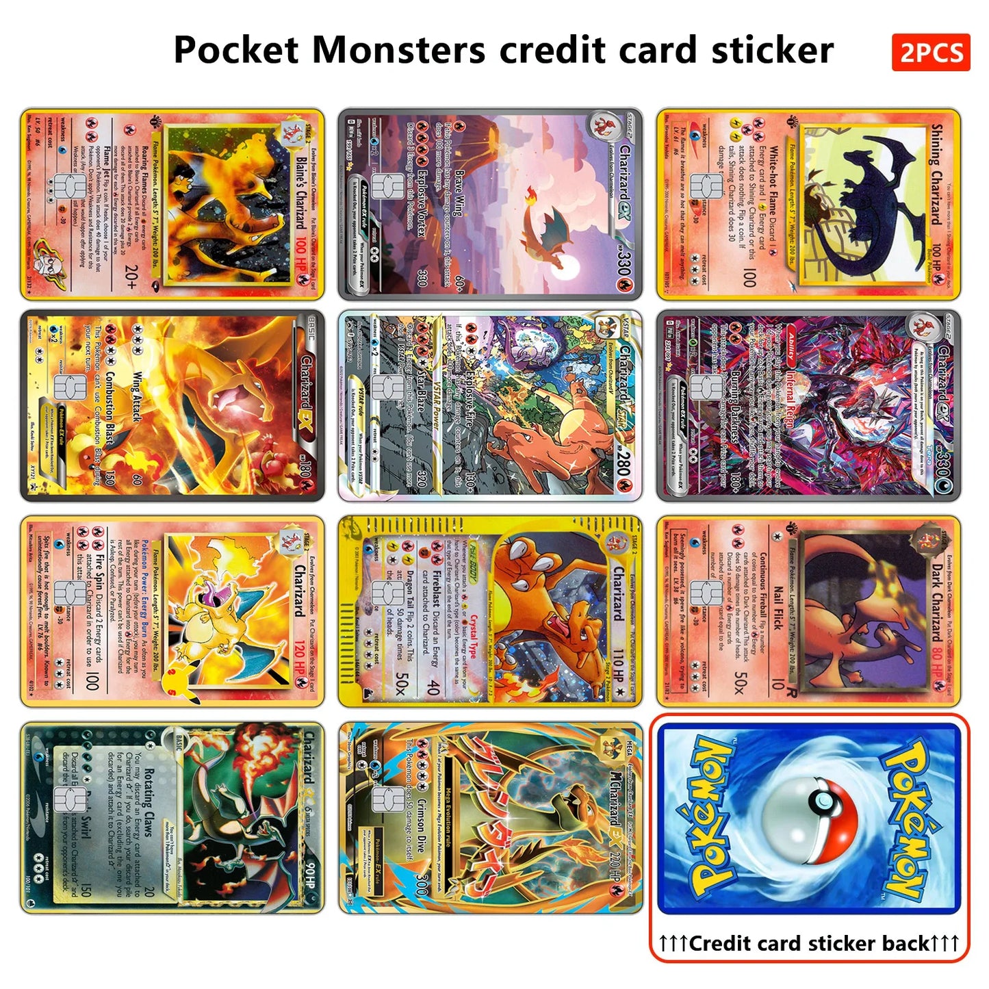 Charizard Credit Card Skins
