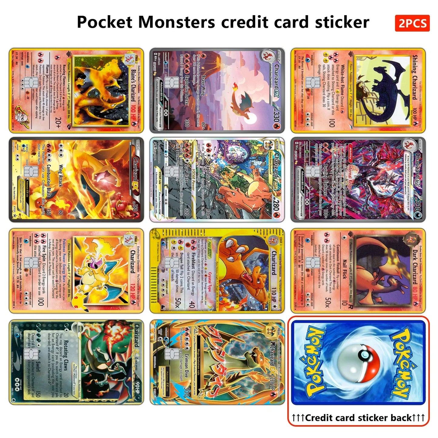 Charizard Credit Card Skins